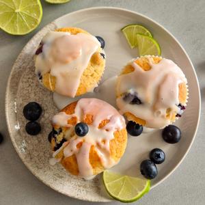 Saftige Zitronen-Heidelbeer-Muffins