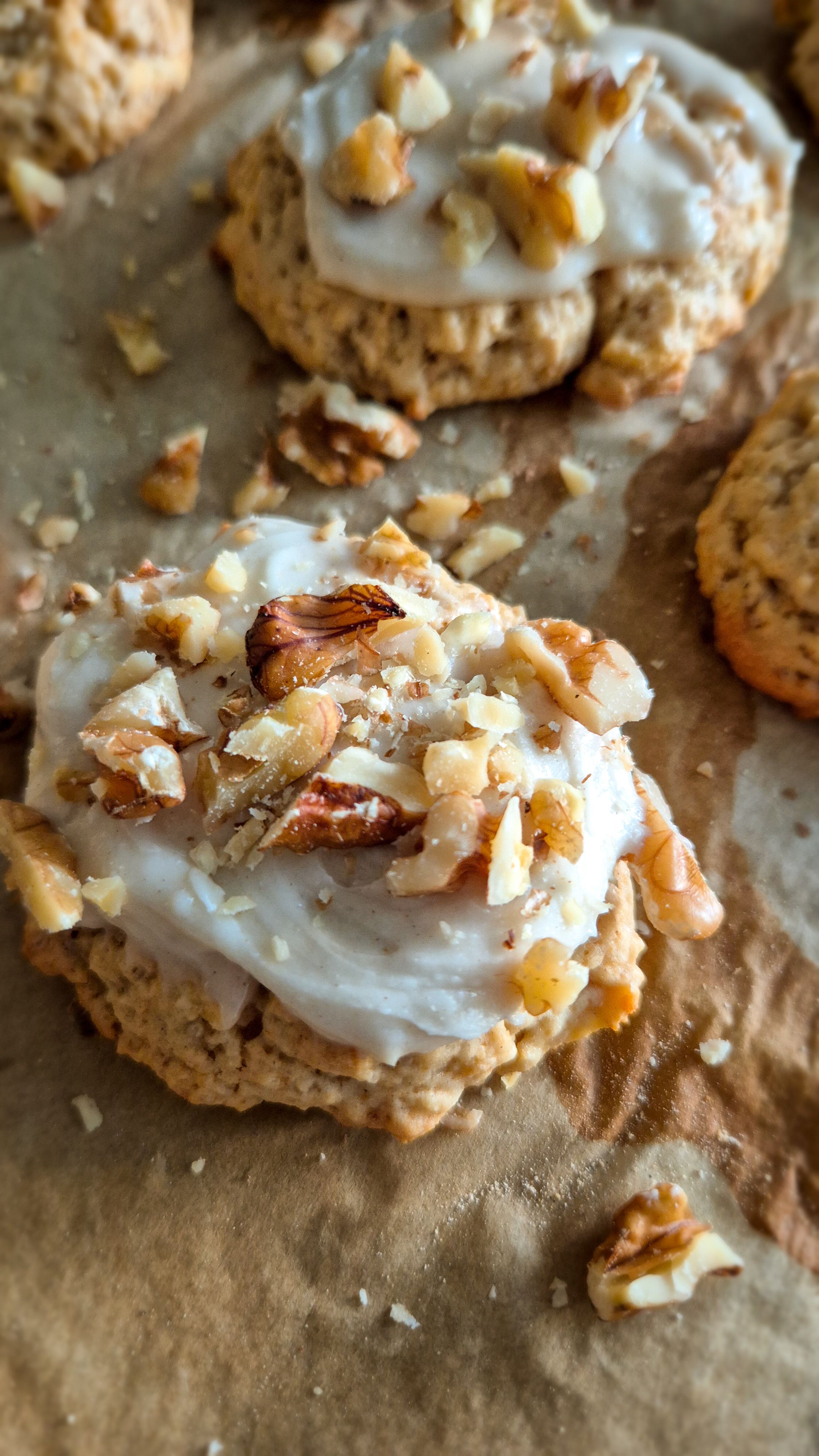 Apfel-Zimt Cookies mit Walnüssen