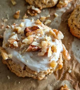 Apfel-Zimt Cookies mit Walnüssen