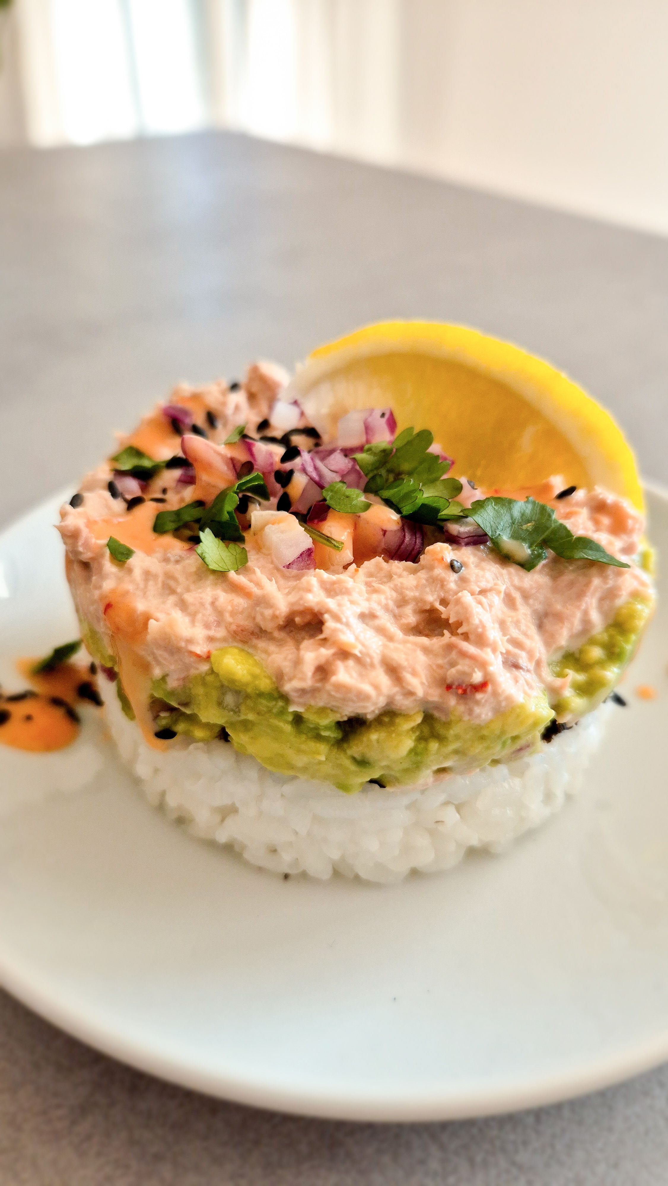 Spicy Tuna Sushi Stacks