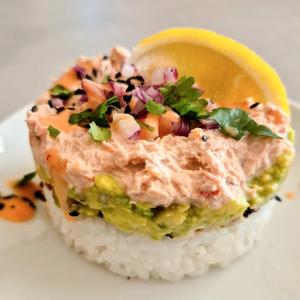 Spicy Tuna Sushi Stacks