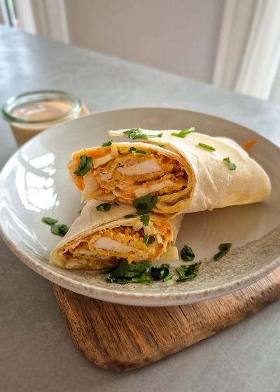 Crispy Chicken Wraps mit cremiger Chipotle-Sauce - Bild 3