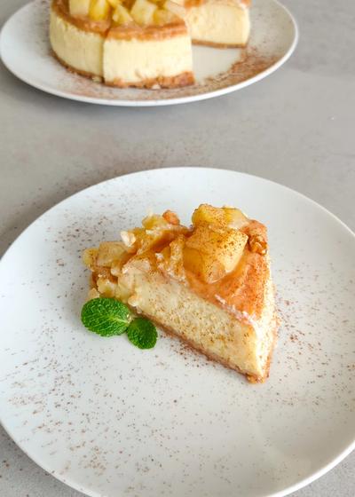 Bratapfel-Cheesecake mit Karamell - Bild 2