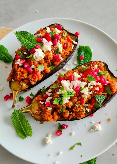 Auberginen mit Bulgurfüllung - Türkische Art - Bild 3