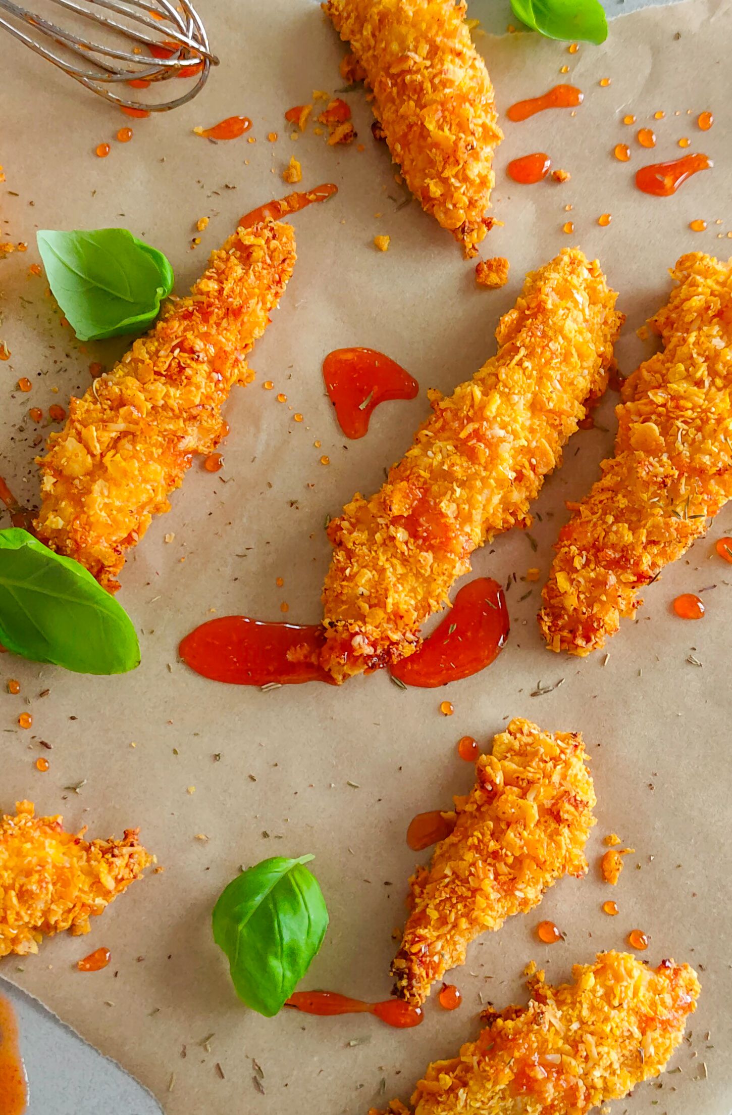 Knusprige Chili Honig Chicken Tenders aus dem Ofen - Bild 3