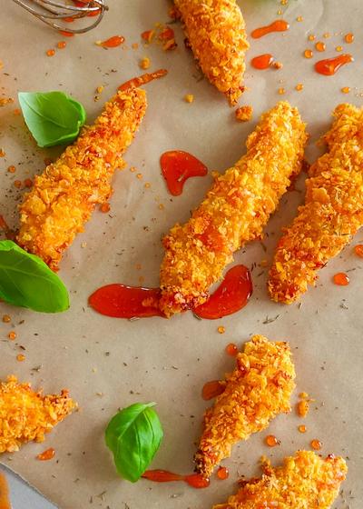 Knusprige Chili Honig Chicken Tenders aus dem Ofen - Bild 3