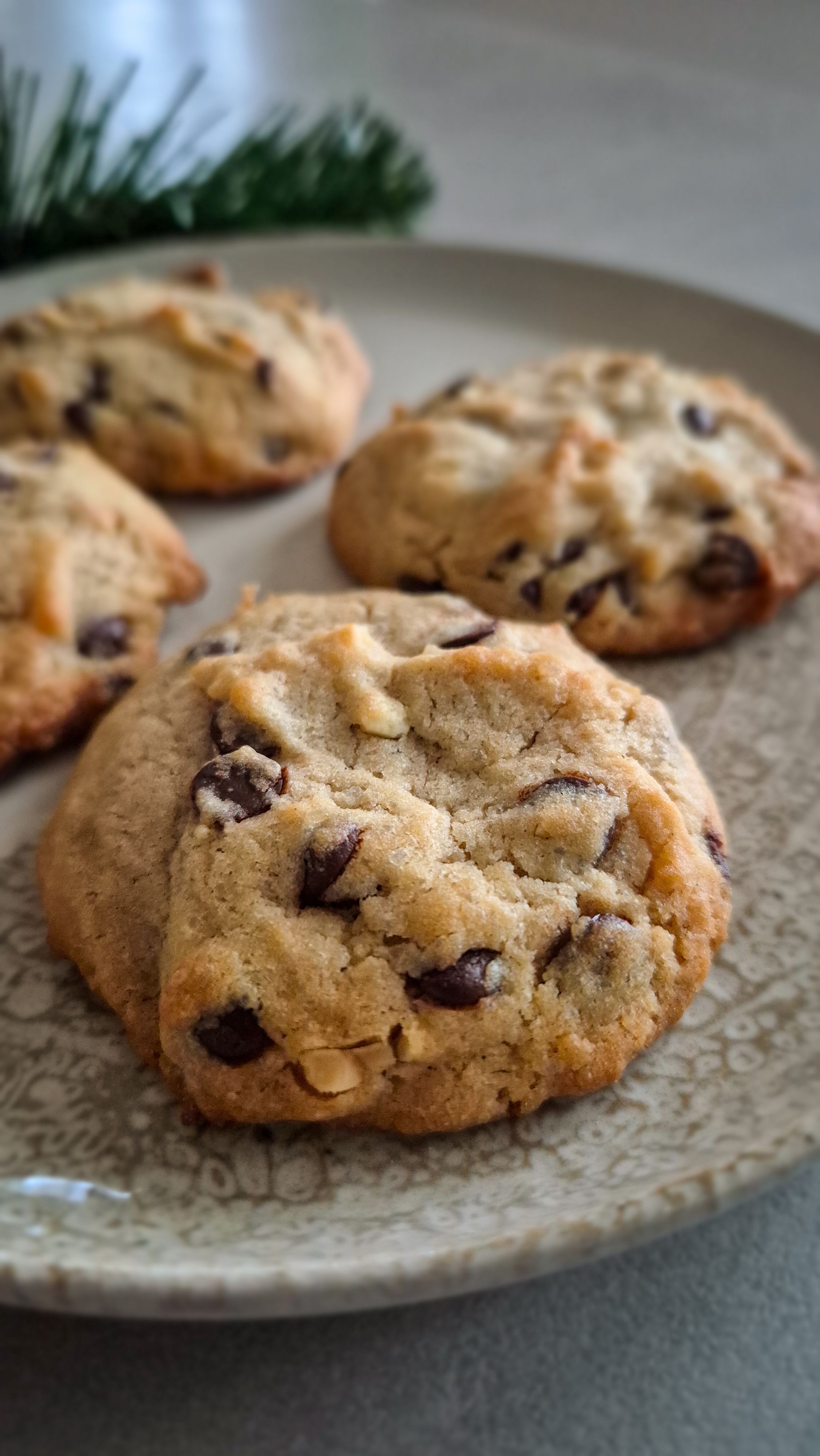 Haselnuss-Zimt Chocolate Chip Cookies