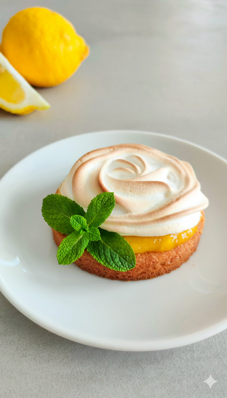 Mini-Zitronen-Törtchen mit Baiser-Haube