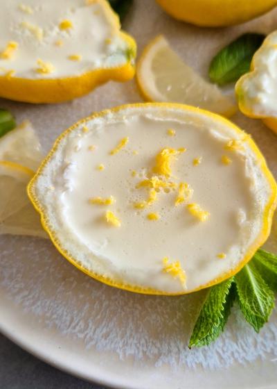Lemon Posset aus Großbritannien - Zitronencreme aus nur 3 Zutaten ohne backen.