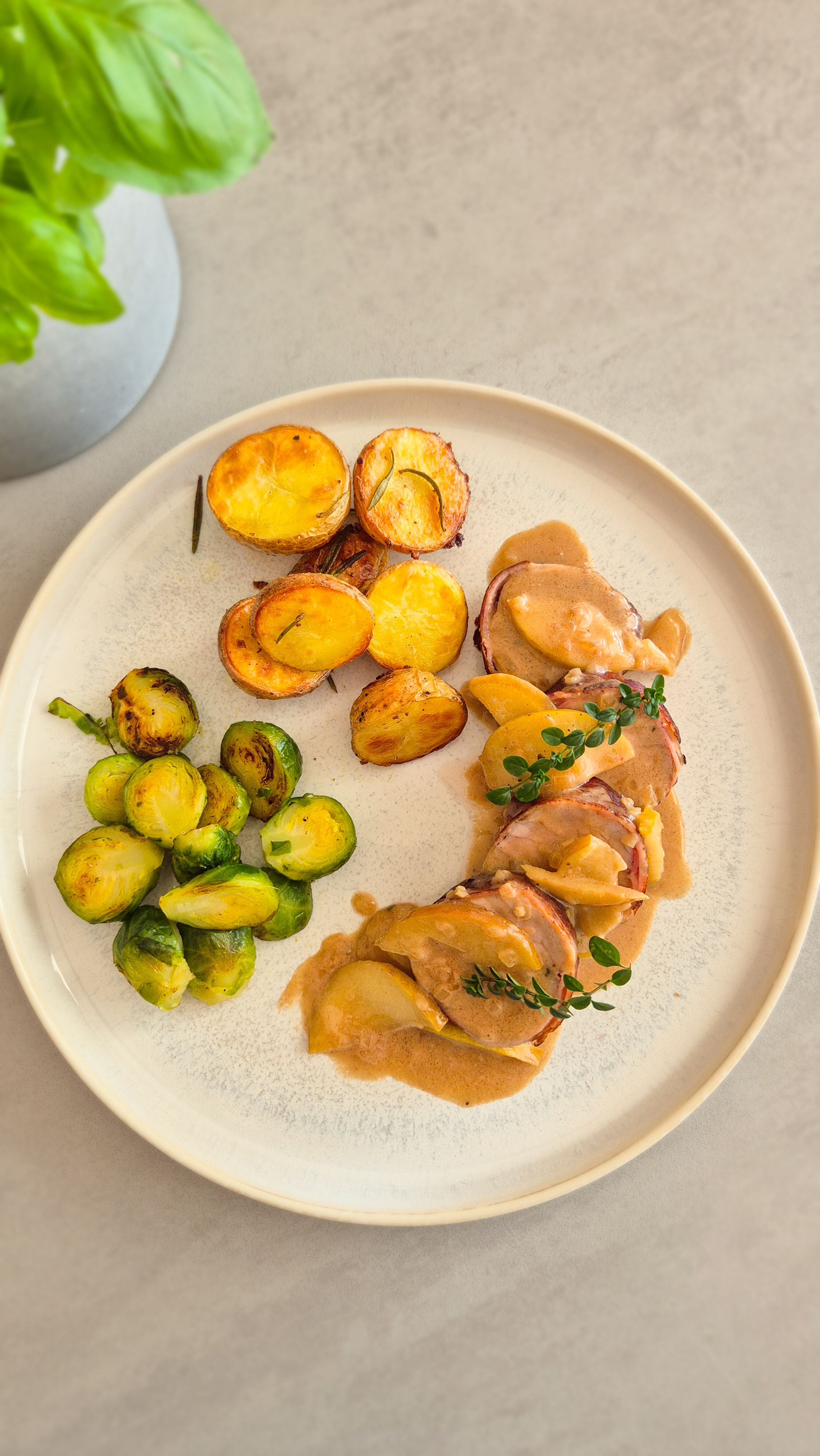Schweinefilet mit karamellisierten Äpfeln und Zimt-Honig-Sauce
