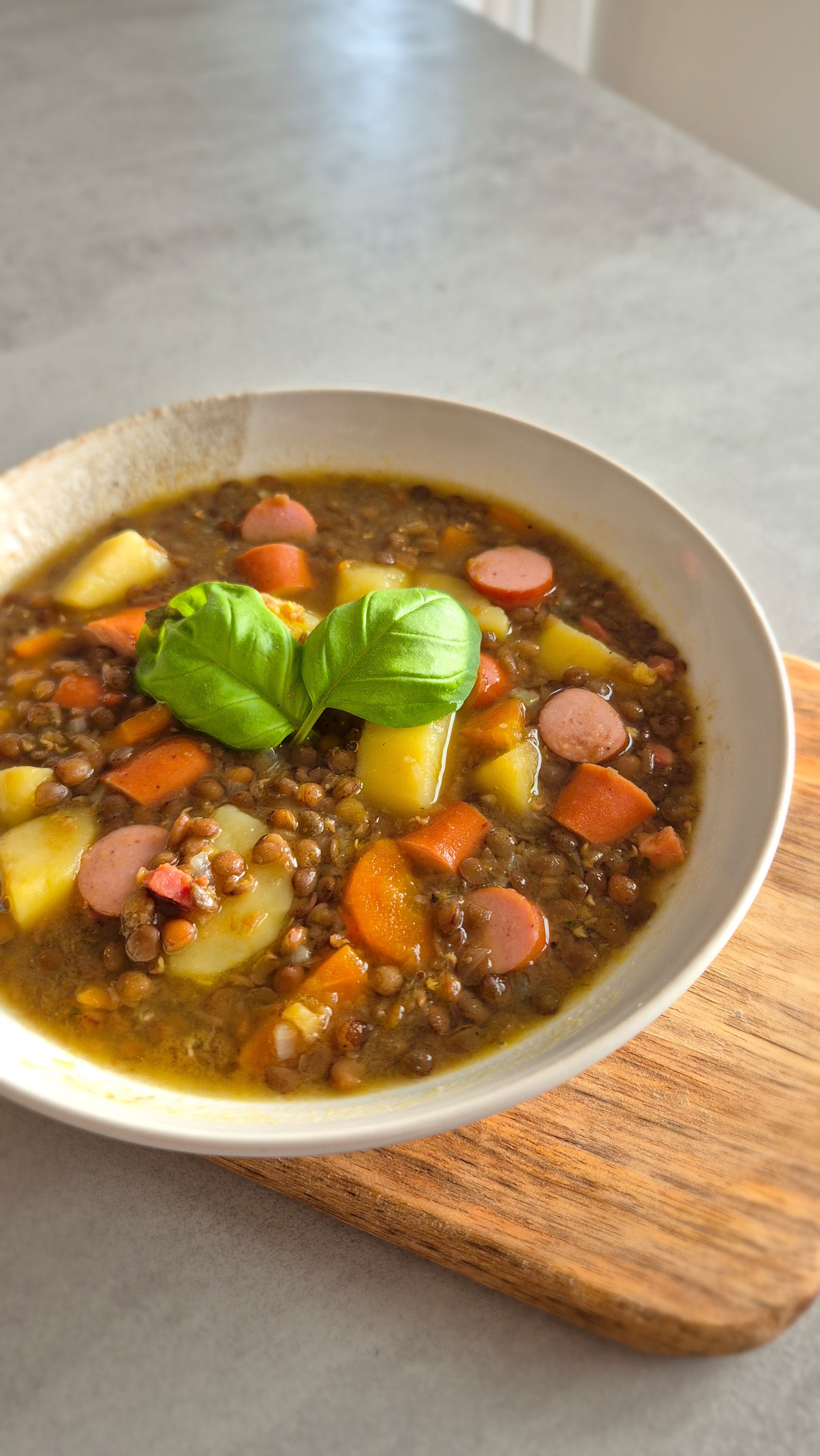 Traditioneller Linseneintopf 