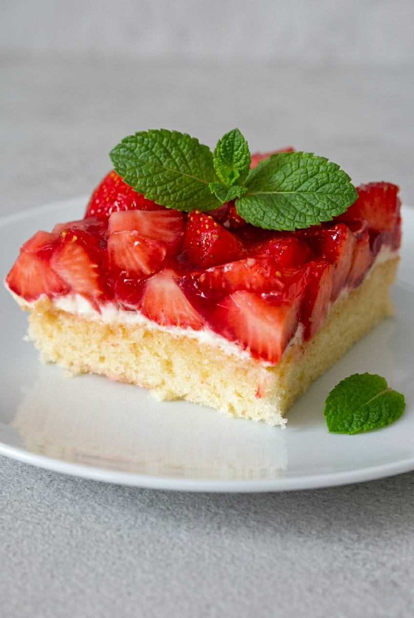 Fruchtiger Erdbeerkuchen mit Mascarponecreme