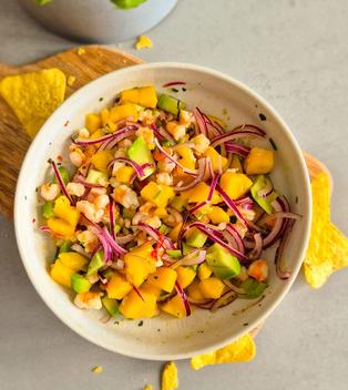 Erfrischendes Garnelen-Ceviche mit Mango & Avocado: Der Geschmack Mexikos