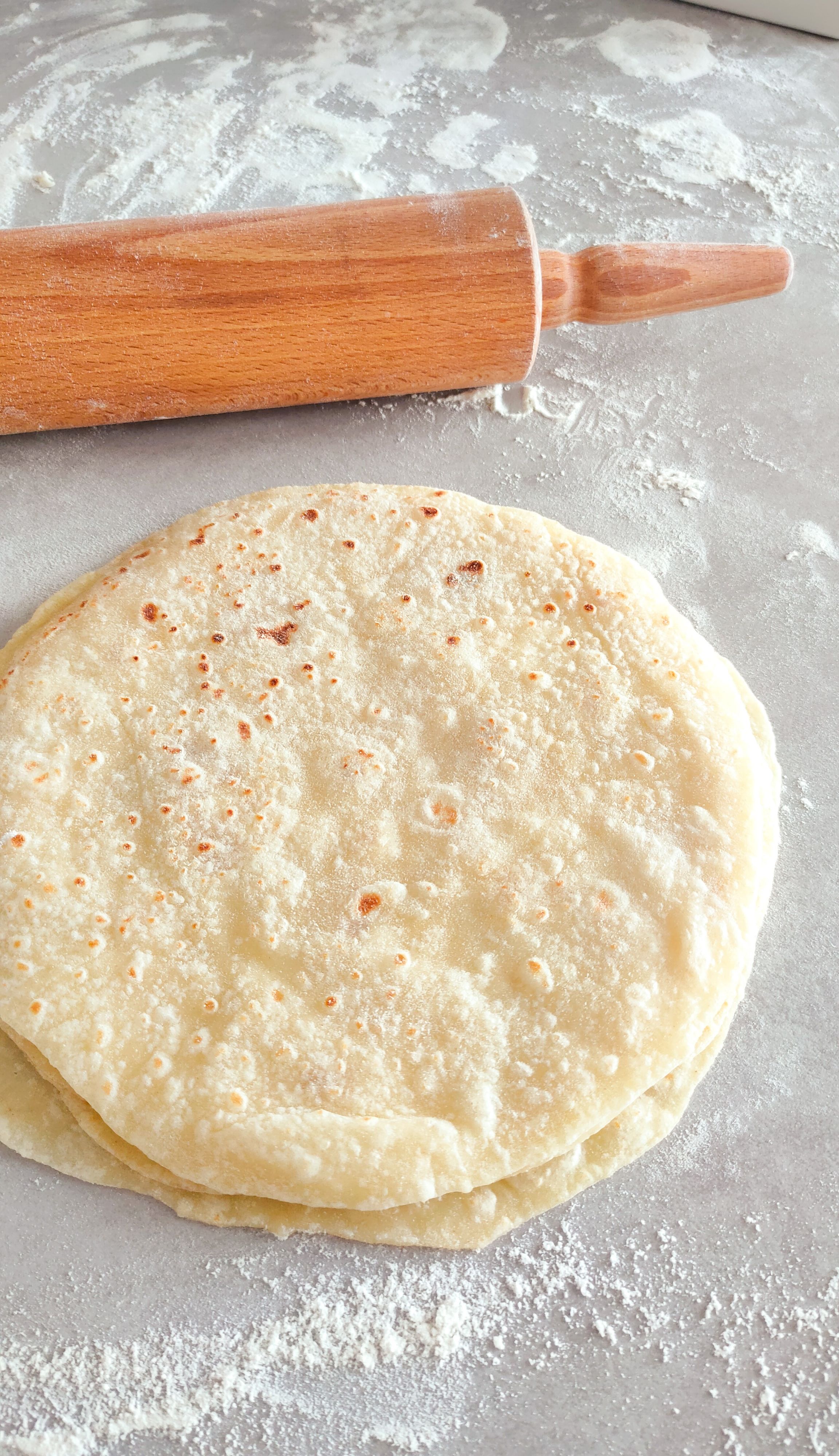 Weizentortillas mit Butter