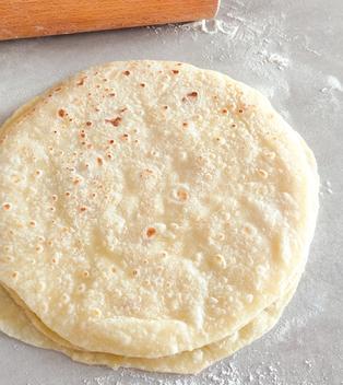 Weizentortillas mit Butter