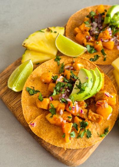 Chipotle Ananas Hähnchen Tostadas - Bild 4