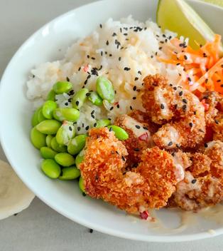 Knusprige Kokos-Garnelen mit Bang Bang Sauce