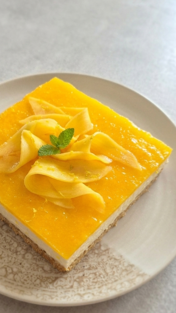Sommerliches No Bake Mango-Schichtdessert 