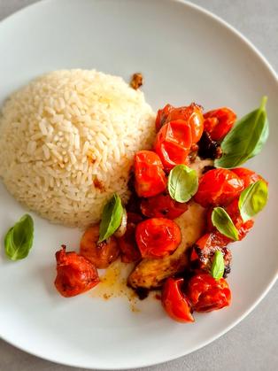 Schnelles Hähnchen Caprese aus der Pfanne