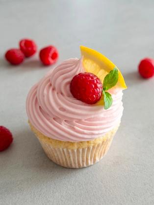 Zitronen-Himbeer Cupcakes
