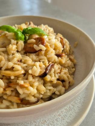 Cremiges Pilzrisotto