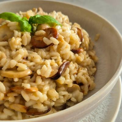 Cremiges Pilzrisotto
