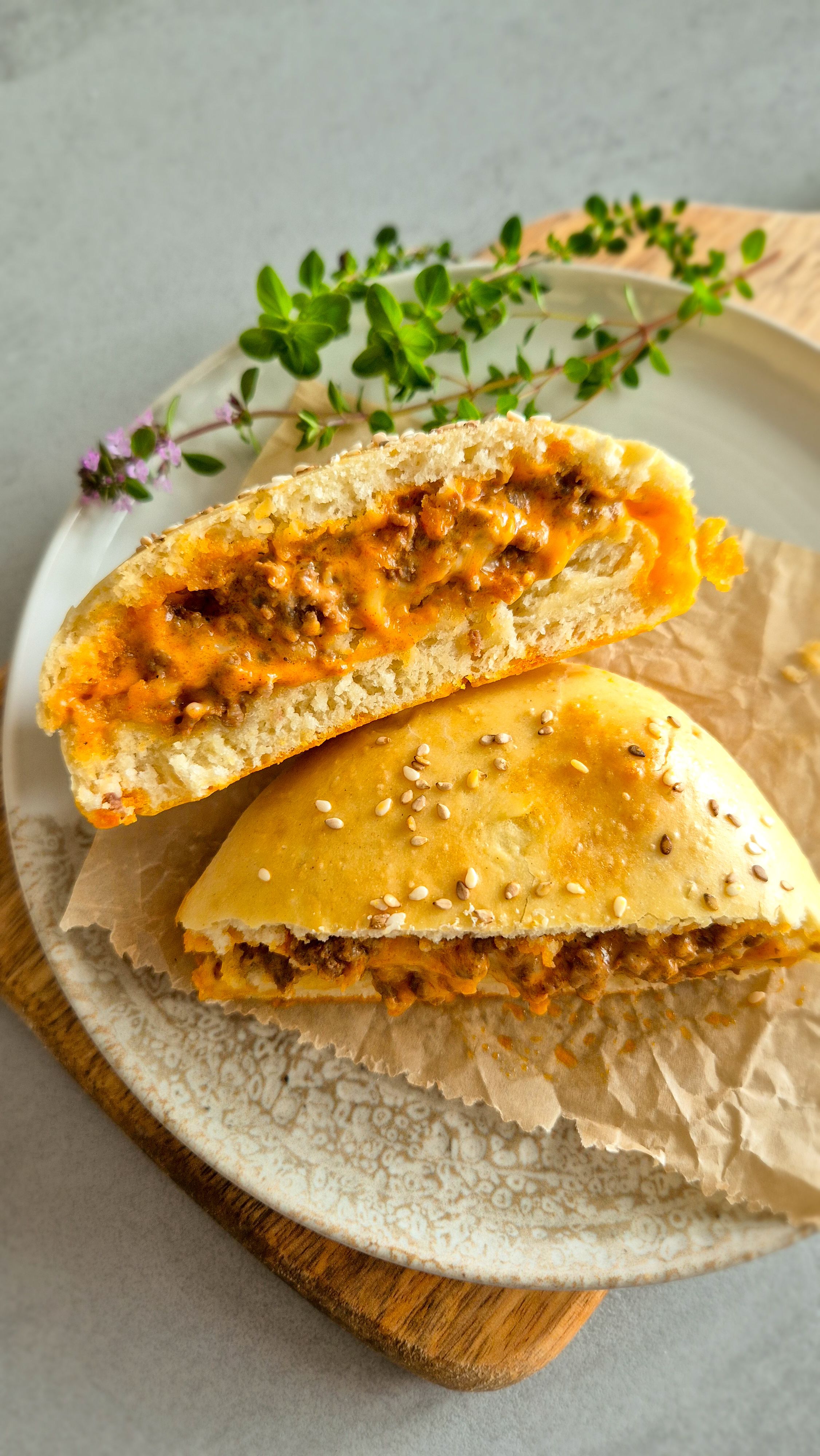 Virale Cheeseburger Pockets