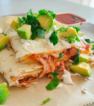 Chicken Salsa Quesadillas