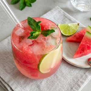 Wassermelone-Limetten-Mocktail