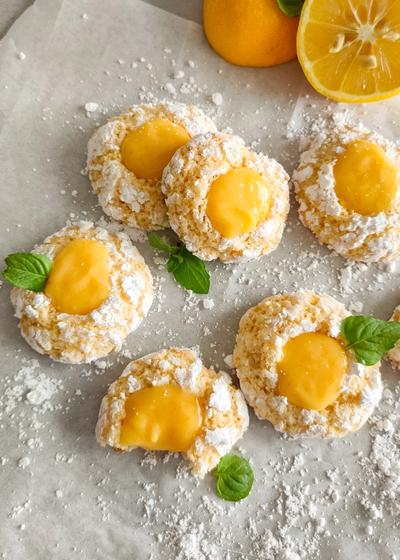 Lemon Curd Crinkle Cookies: Pures Sonnenglück zum Naschen! - Hauptbild