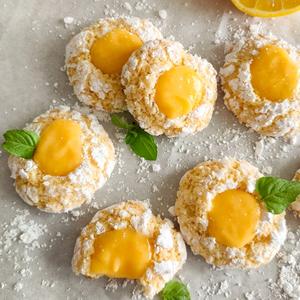 Lemon Curd Crinkle Cookies: Pures Sonnenglück zum Naschen!