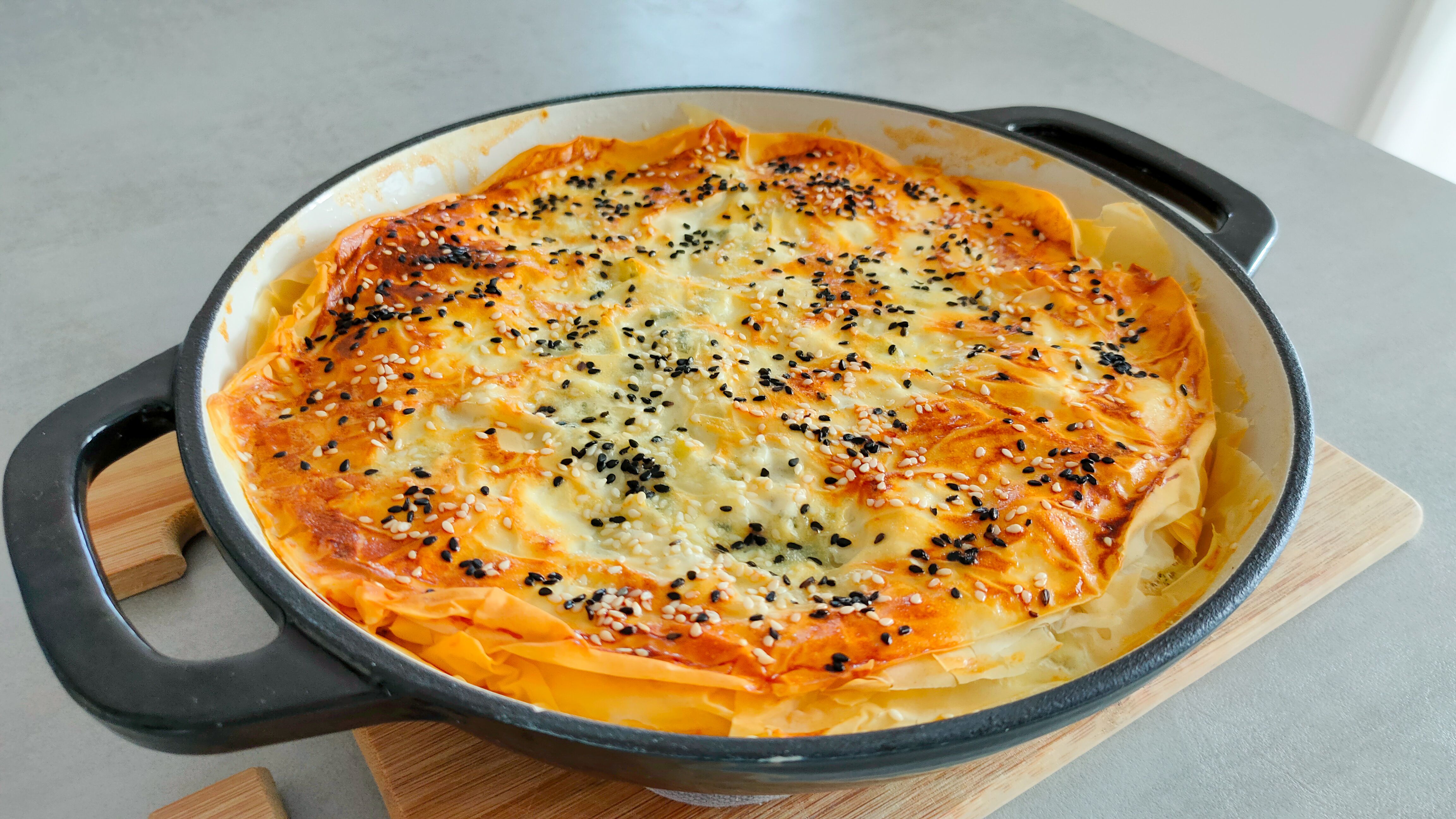 Börek mit Hackfleisch- und Käsefüllung