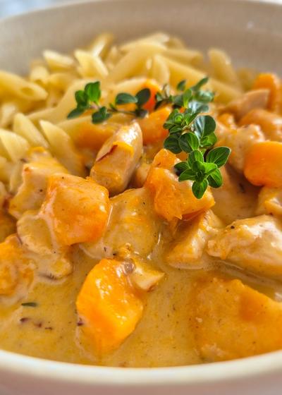 Herbstliche Pasta mit Hokkaido und Thymian - Bild 2