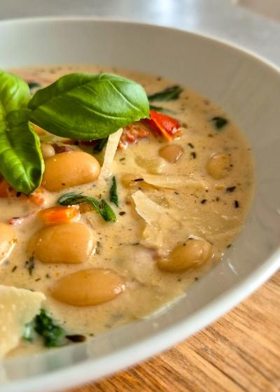 Mediterrane weiße Riesenbohnensuppe - Bild 2