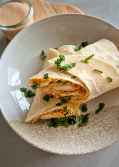 Crispy Chicken Wraps mit cremiger Chipotle-Sauce - Bild 2