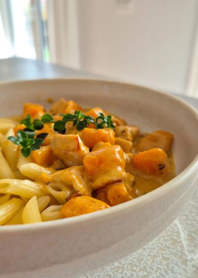 Herbstliche Pasta mit Hokkaido und Thymian - Bild 3