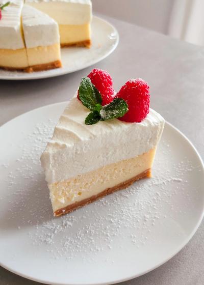 Vanilla White Chocolate Mousse Cheesecake - Bild 3