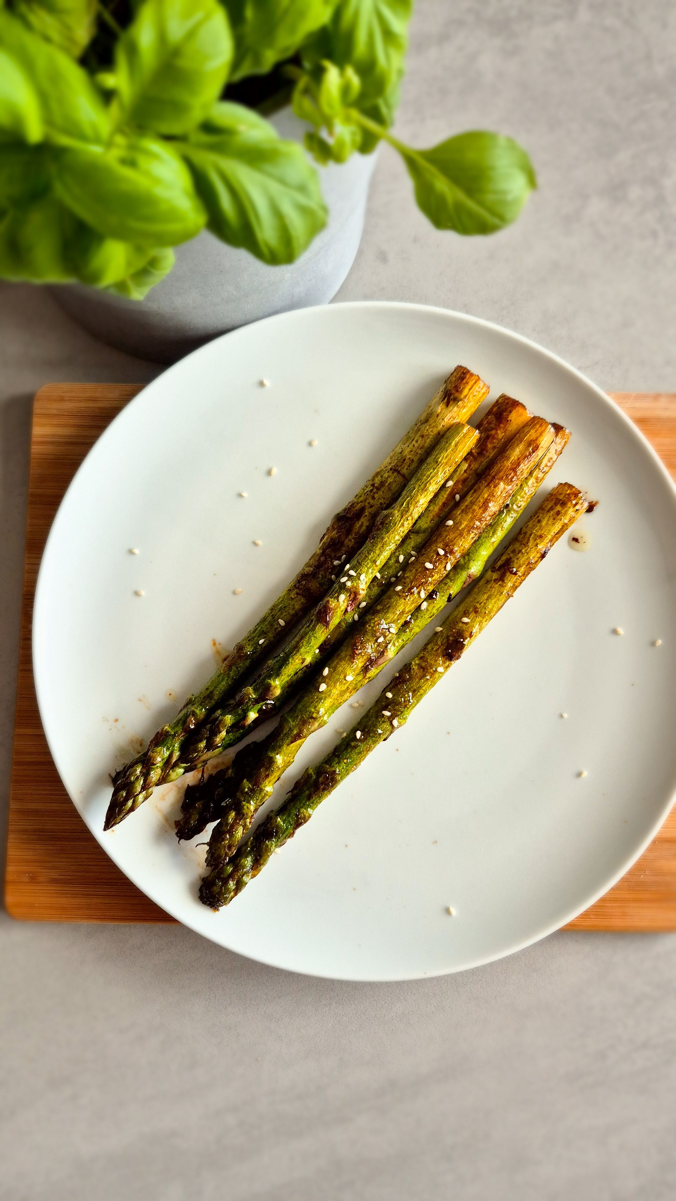 Gebratener Grüner Spargel