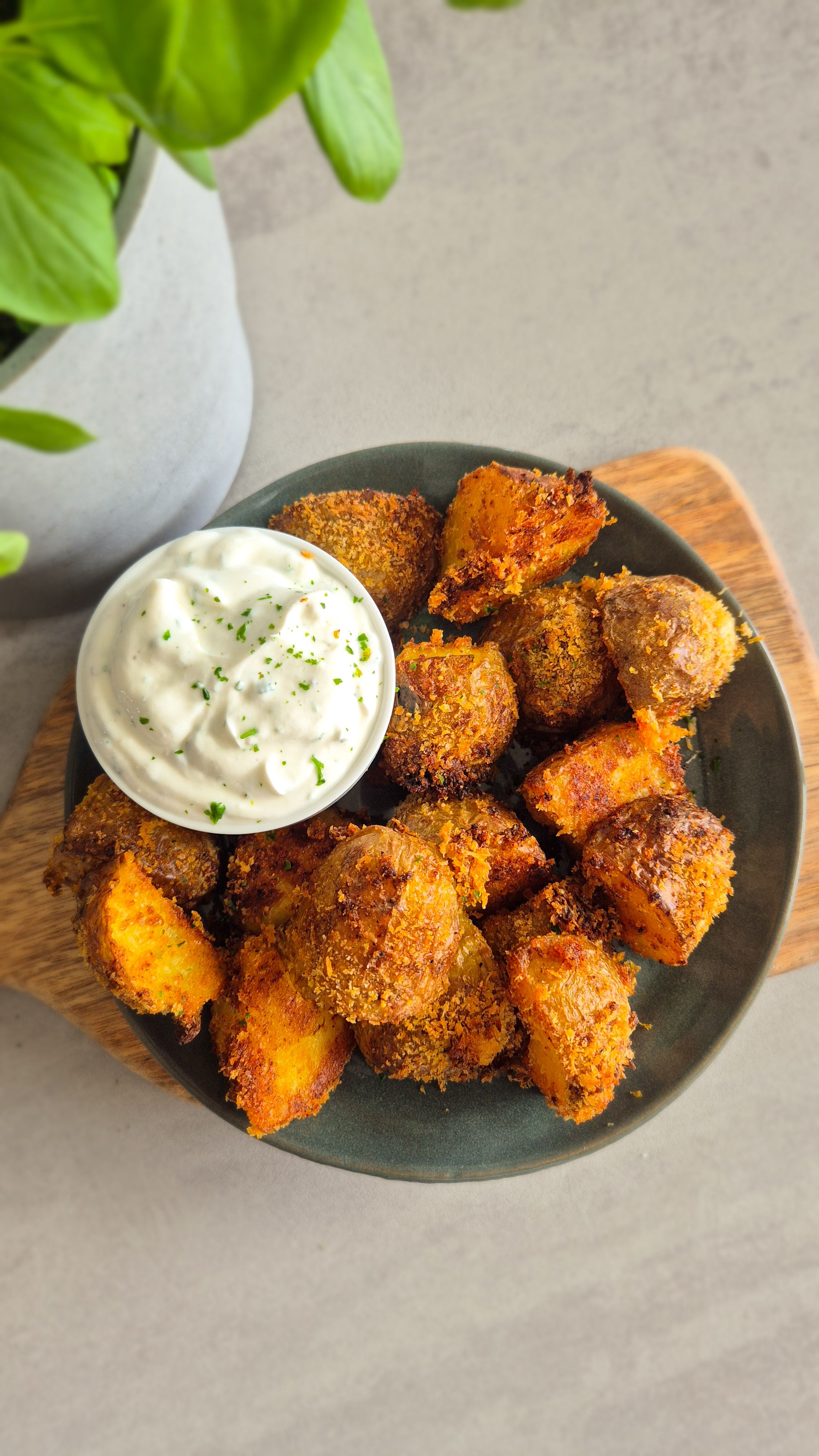 Extra Knusprige Kartoffeln mit einer Panko-Panade aus dem Ofen