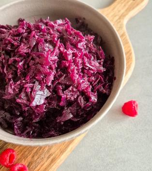Himbeer-Rotkohl