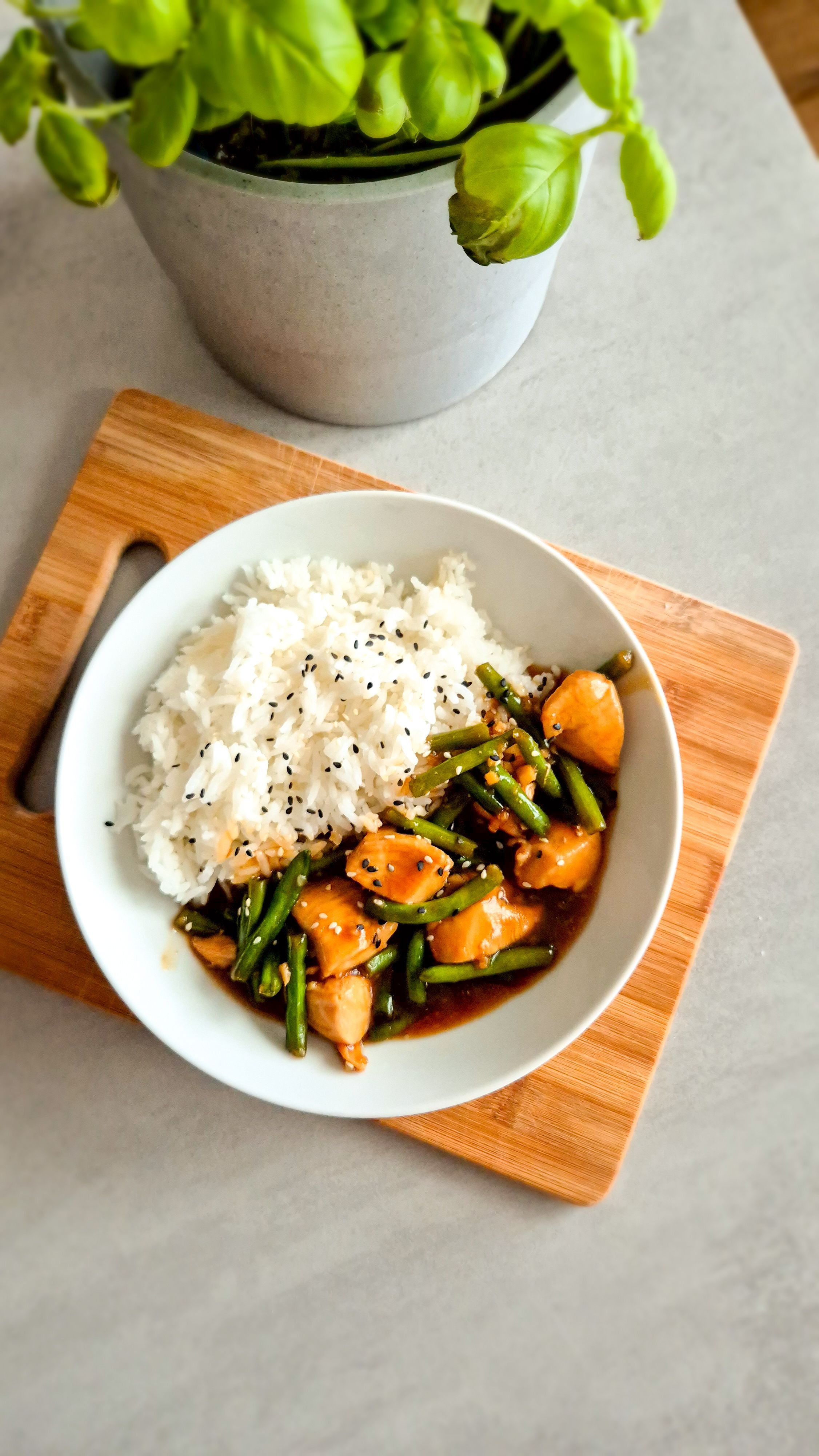 Chicken Teriyaki mit grünen Bohnen