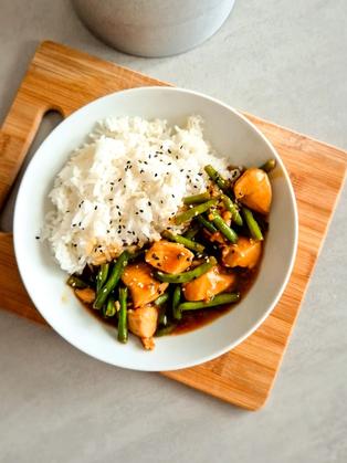 Chicken Teriyaki mit grünen Bohnen