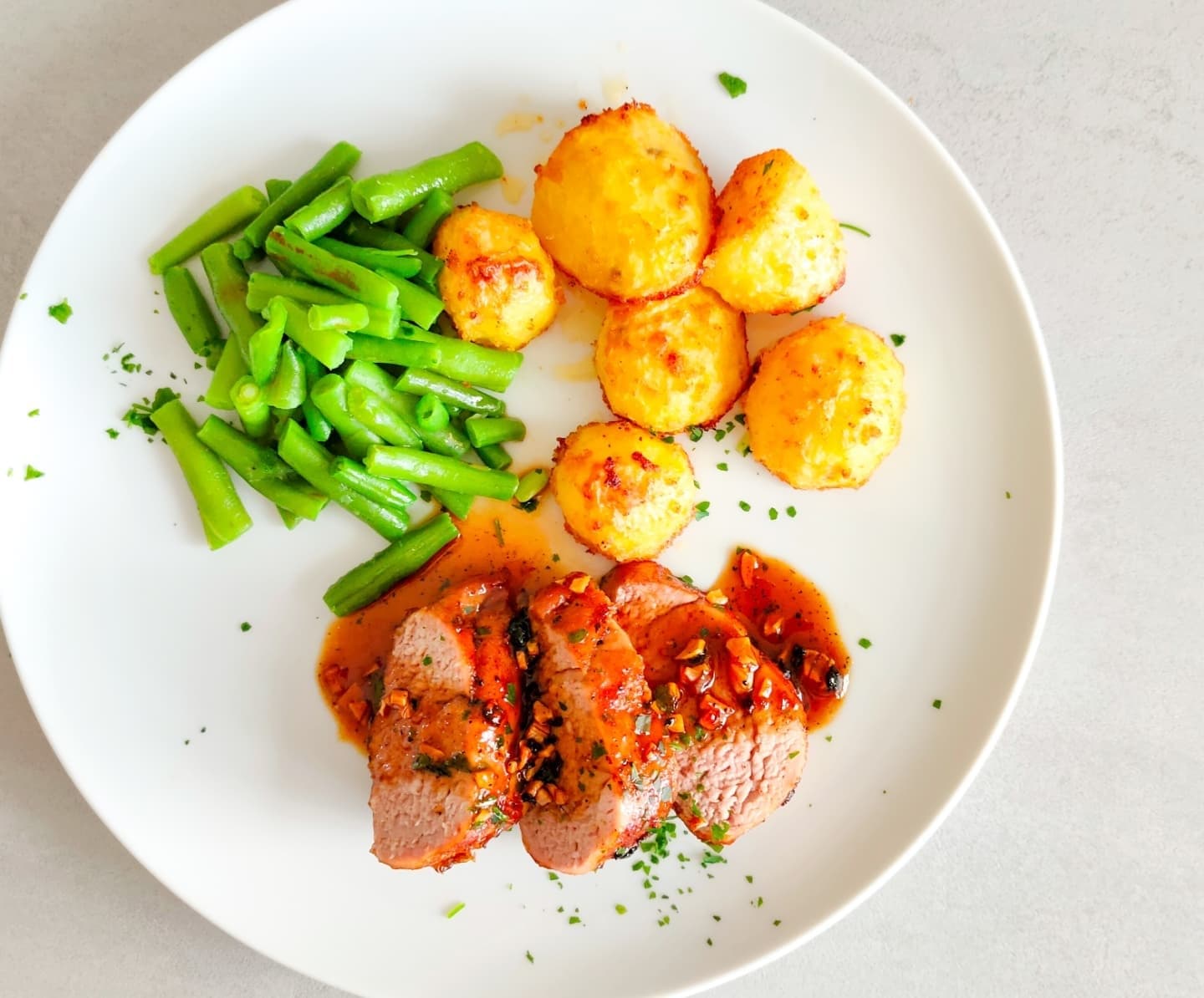 Schweinefilet in Knoblauch-Honig-Sauce - Thumbnail 2