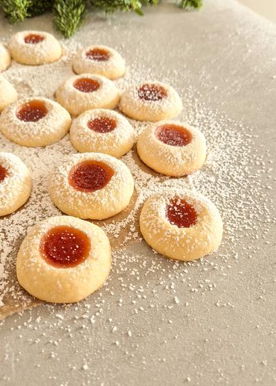 Engelsaugen - Plätzchen mit Marmeladenkern - Hauptbild