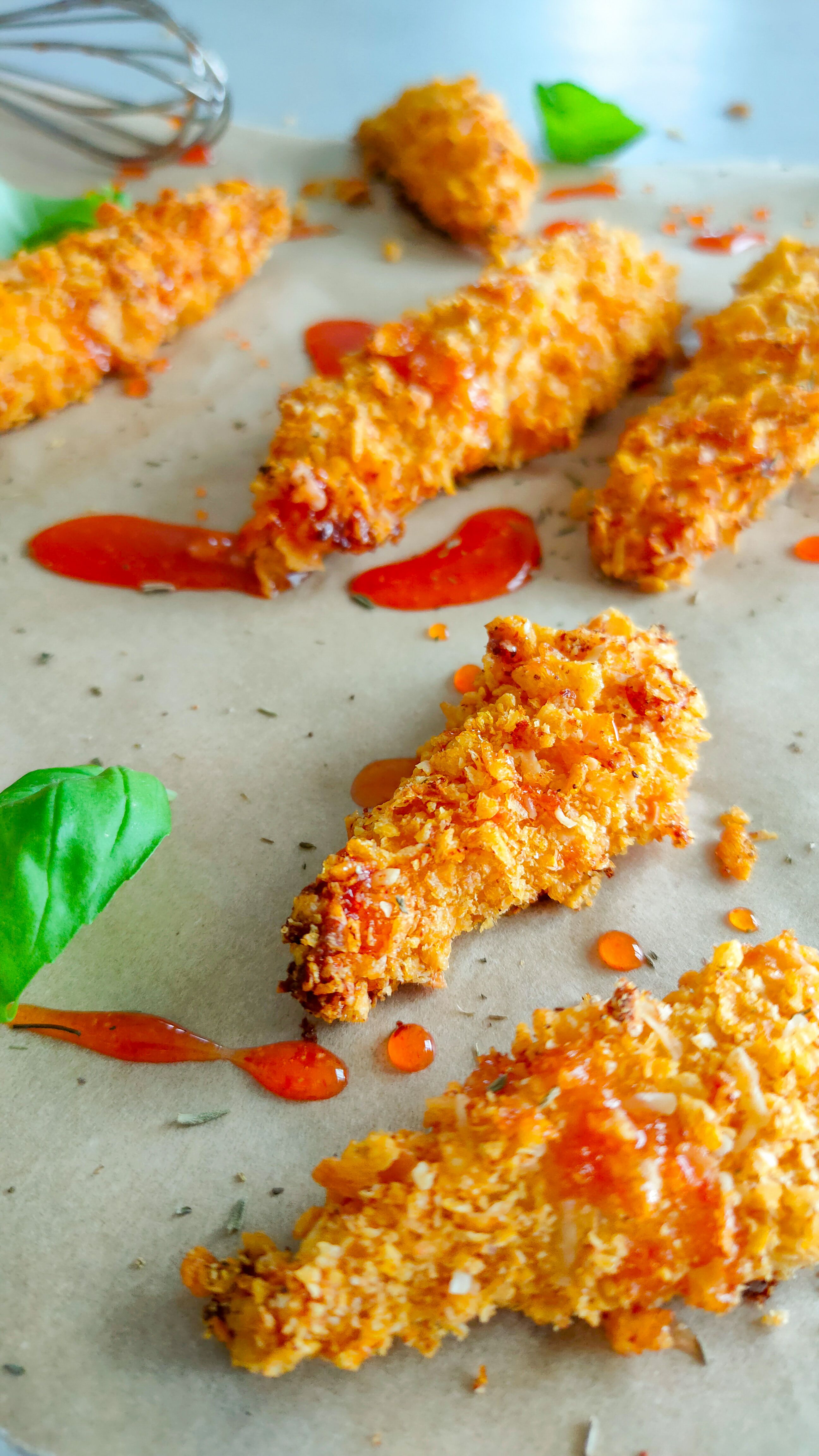 Knusprige Chili Honig Chicken Tenders aus dem Ofen - Thumbnail 2