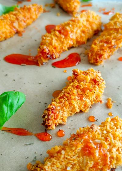 Knusprige Chili Honig Chicken Tenders aus dem Ofen - Bild 2