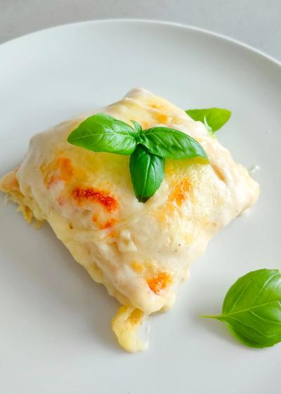 Gefüllter Crêpes-Auflauf mit Béchamelsauce - Hauptbild