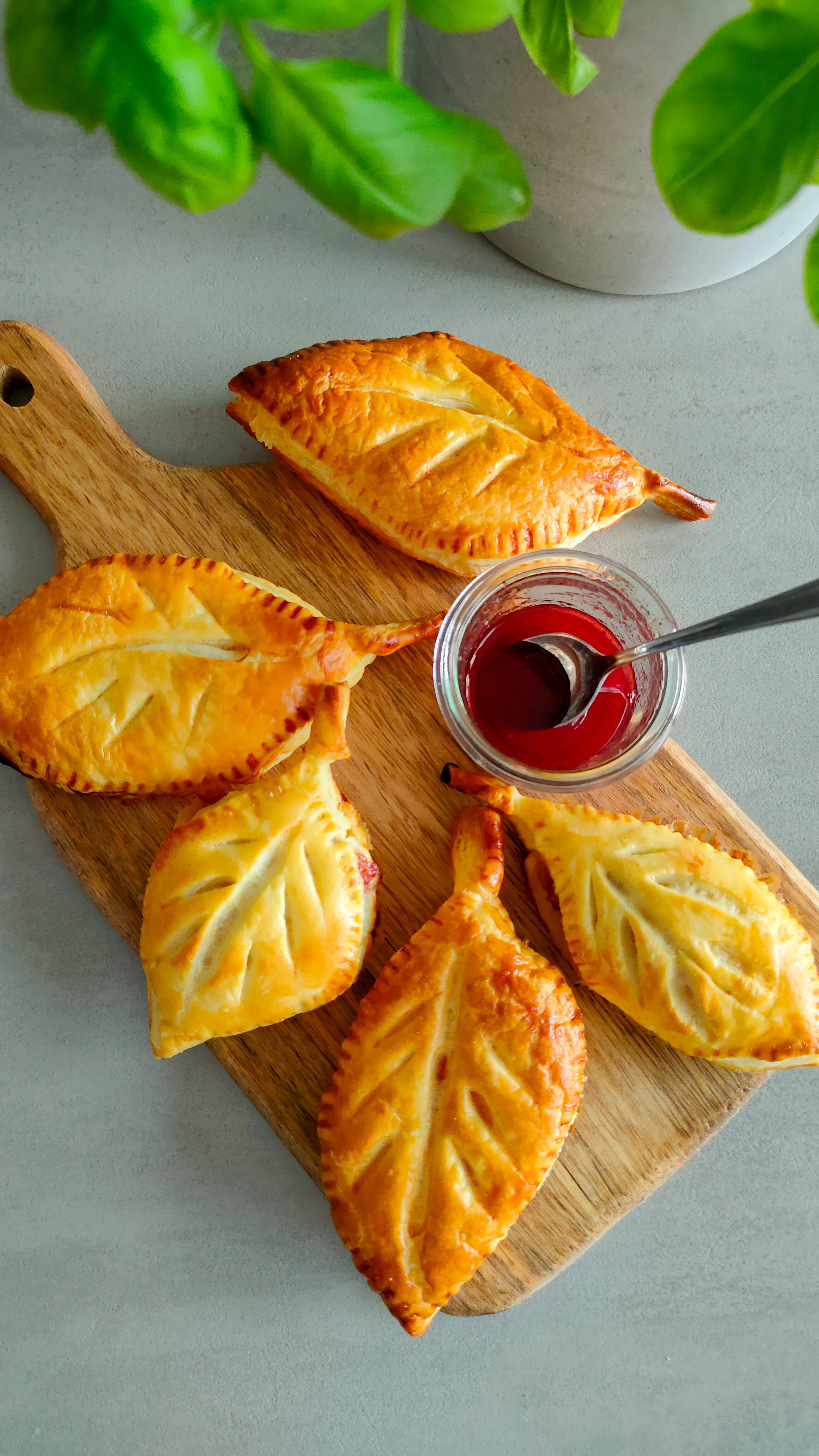 Cranberry Mozzarella Blätter