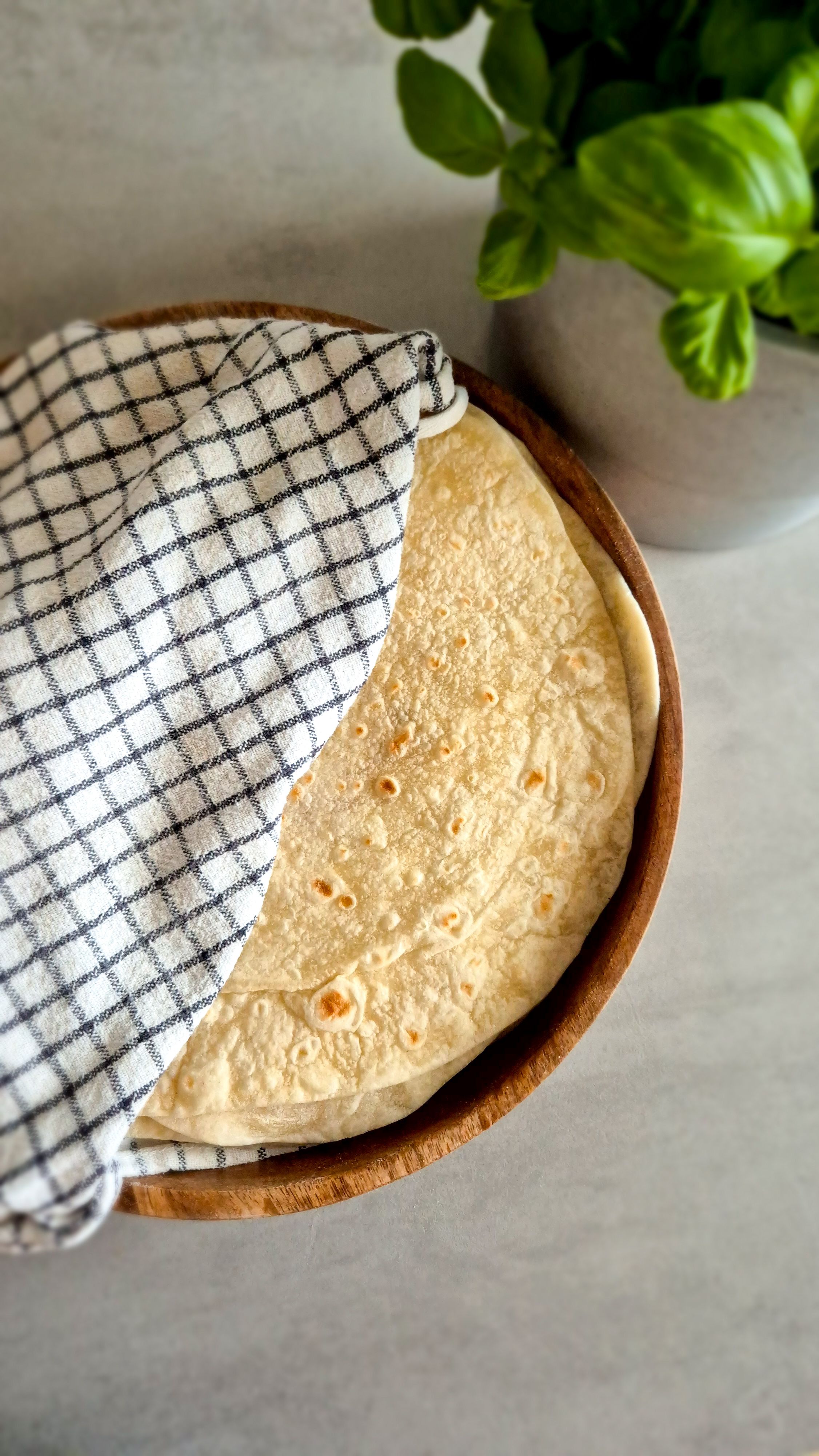 Authentische Weizentortillas (vegan)