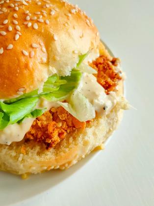 Crispy Caesar Salad Chicken Burger